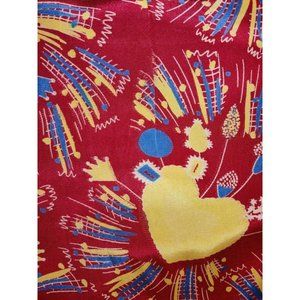 RARE Trashy Diva Sacred Hearts Silk Day Dress 1940s Vintage Repro